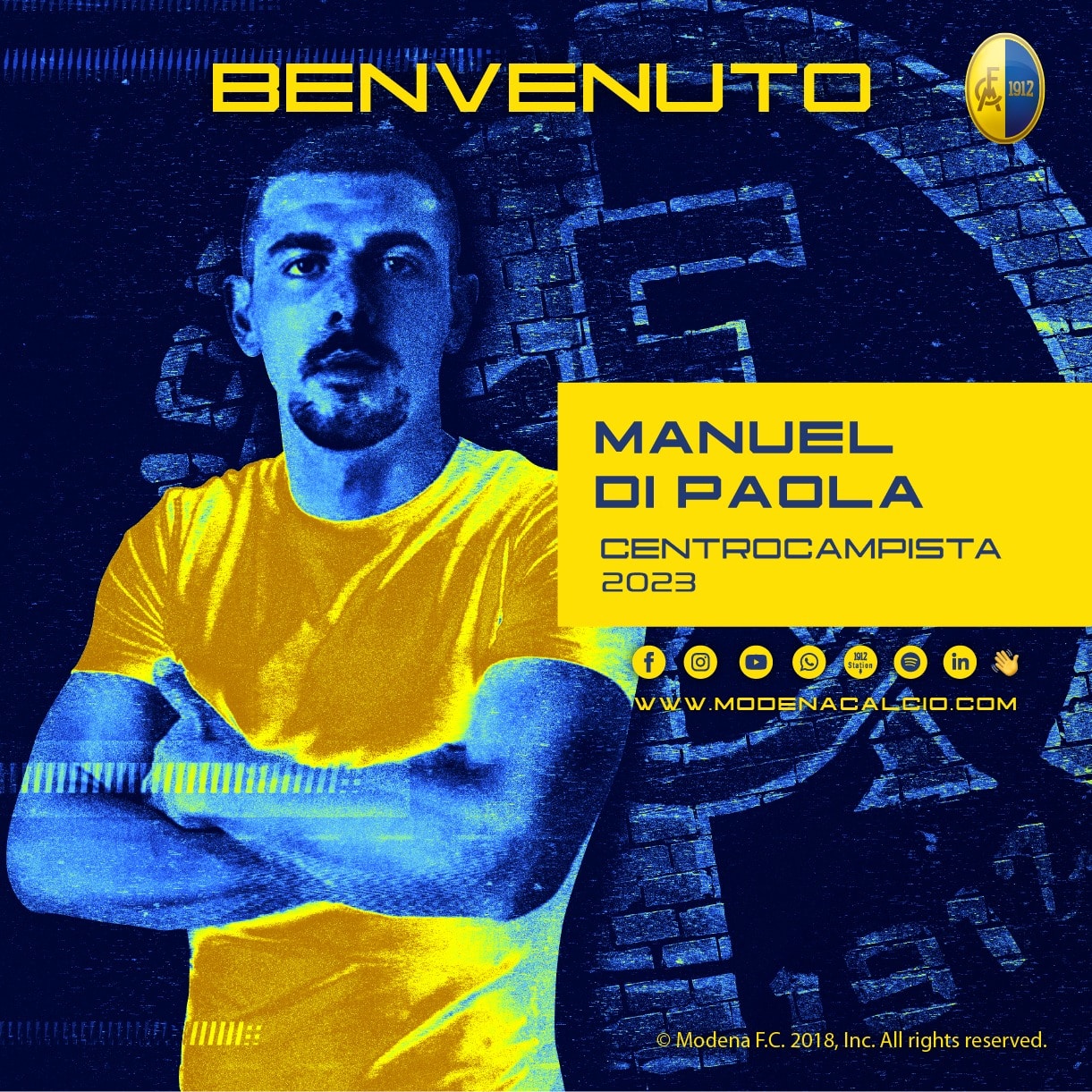 Manuel Di Paola è gialloblù Manuel Di Paola è gialloblù