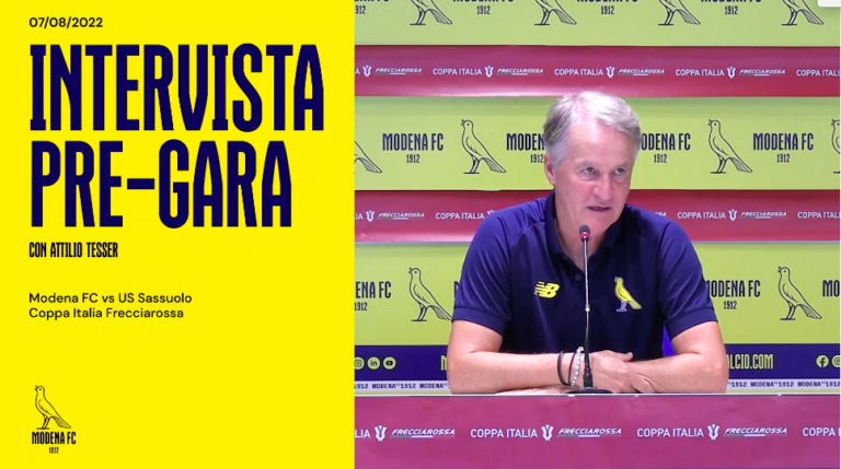 Tesser alla viglia di Modena – Sassuolo Tesser alla viglia di Modena – Sassuolo