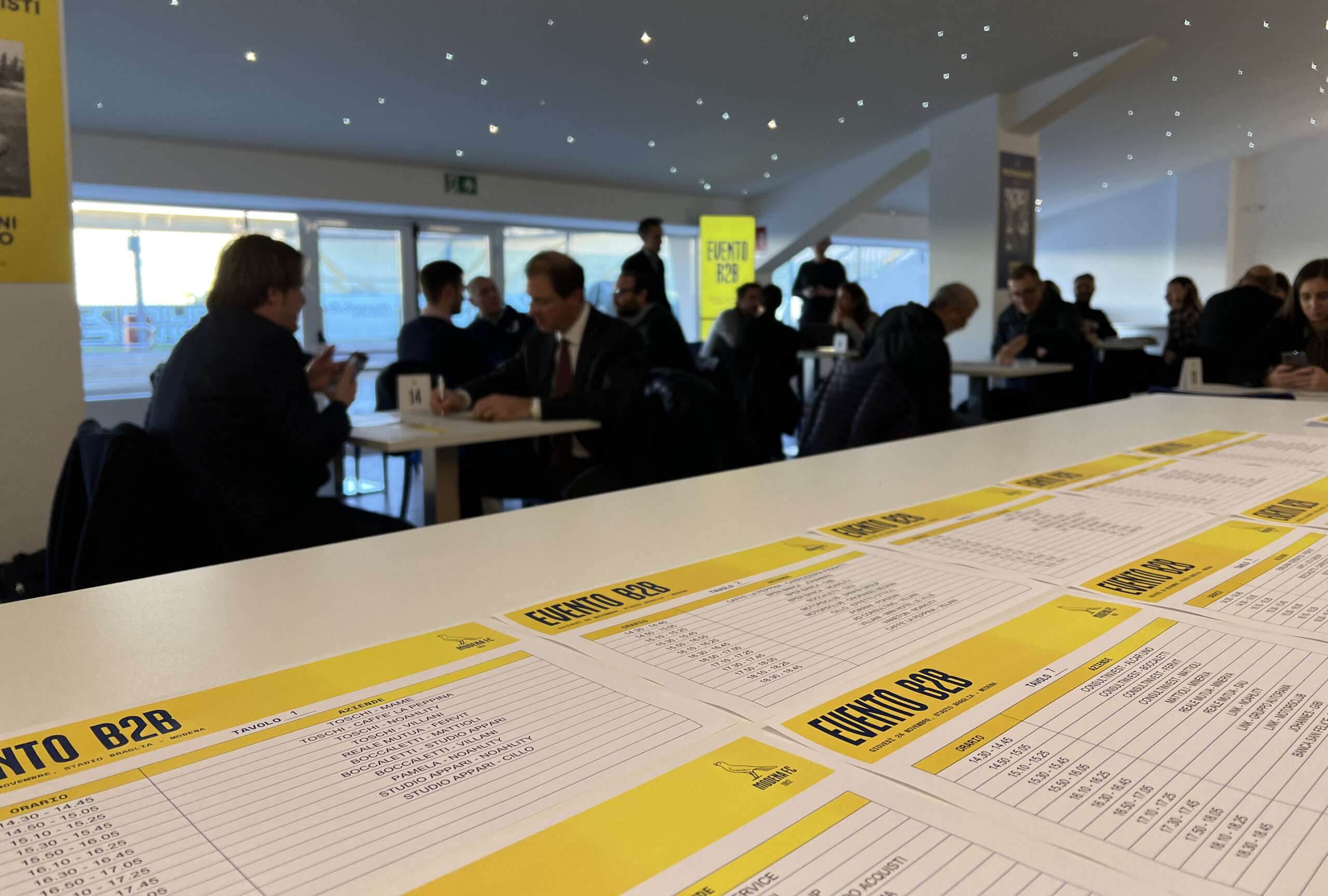 Evento B2B: networking al Braglia Evento B2B: networking al Braglia