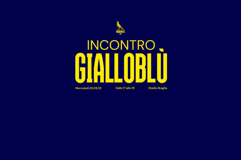 Incontro gialloblù: il 20/9 al Braglia