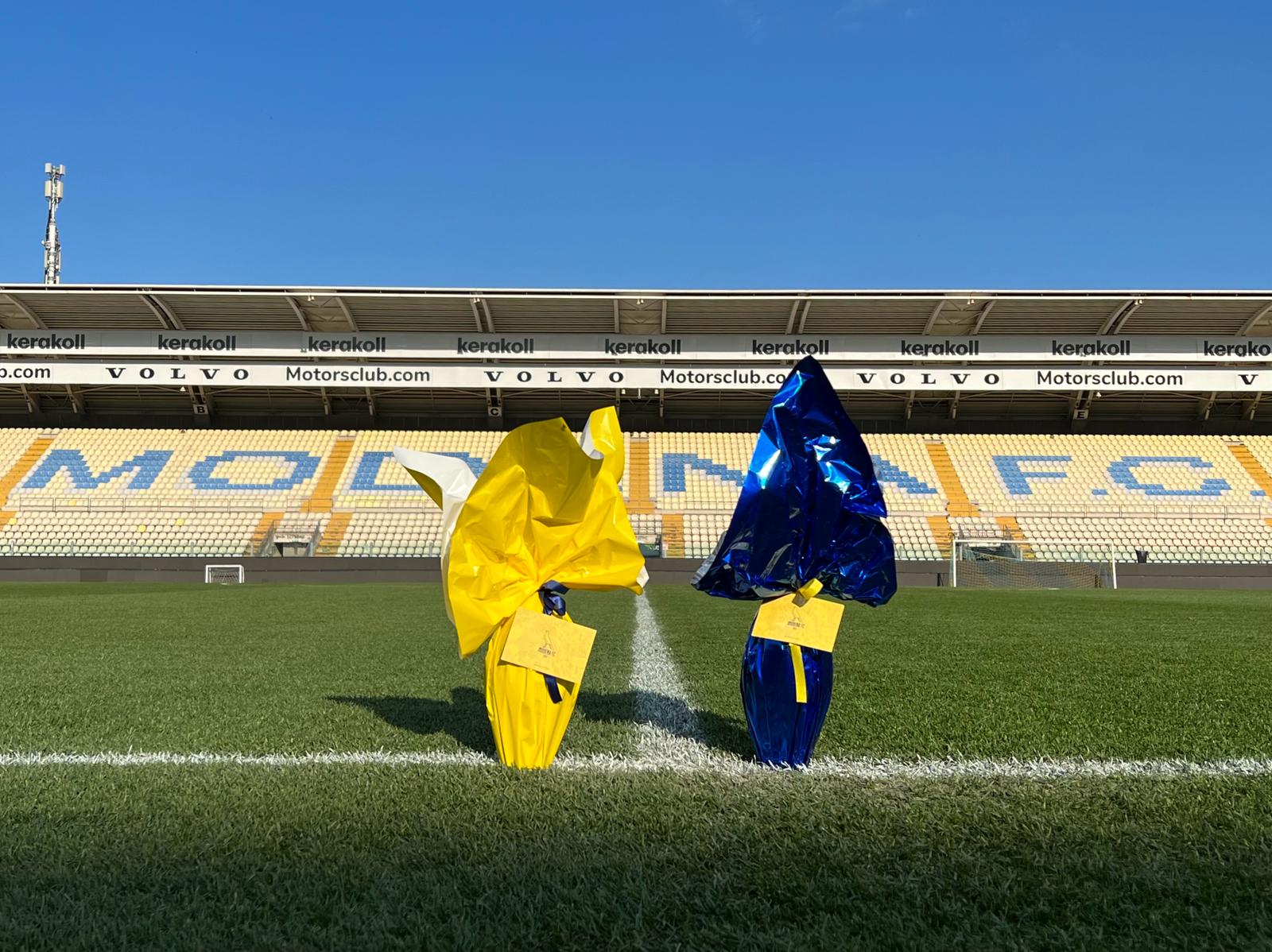 Modena-Feralpisalò: uova allo store Modena-Feralpisalò: uova allo store