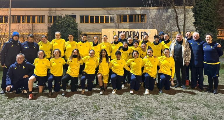 Modena Femminile: la visita di Carlo Rivetti alle canarine