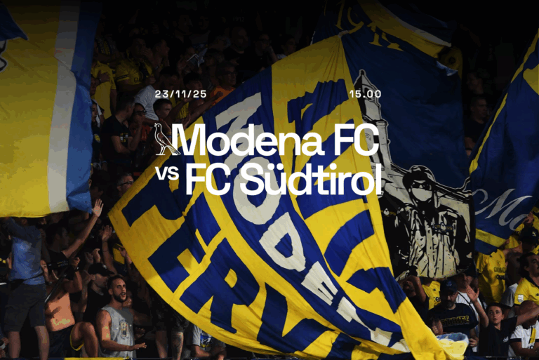 Modena-Sudtirol: Curva a 10€ e Poltronissima a 12€