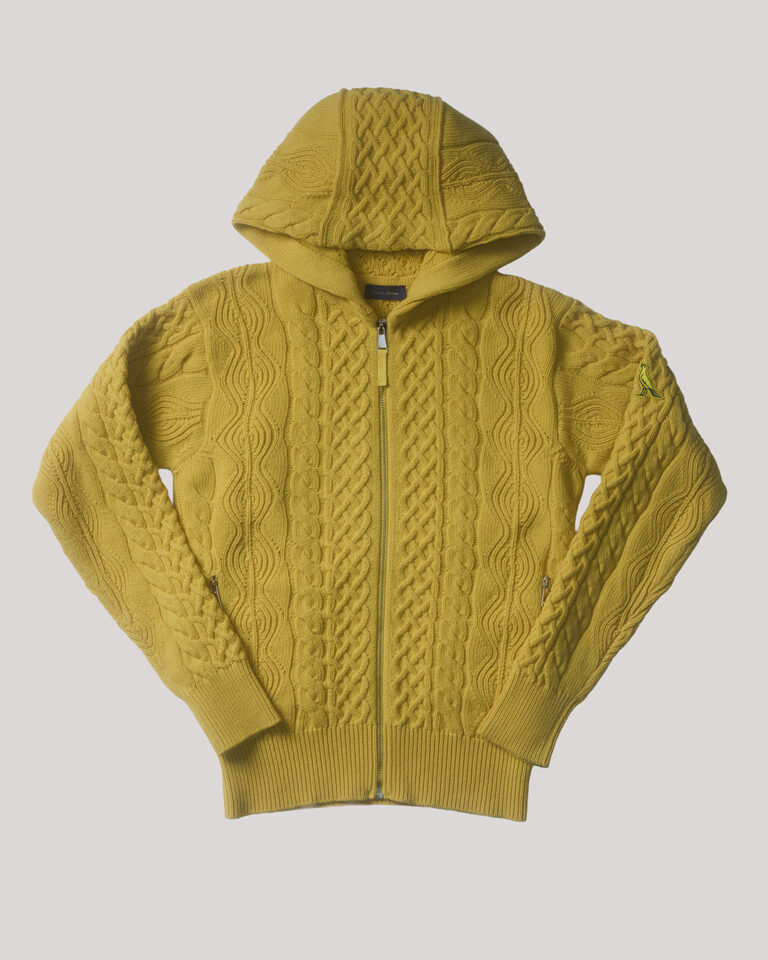 Modena FC giacca con dettaglio zip e cappuccio lavorazione aran