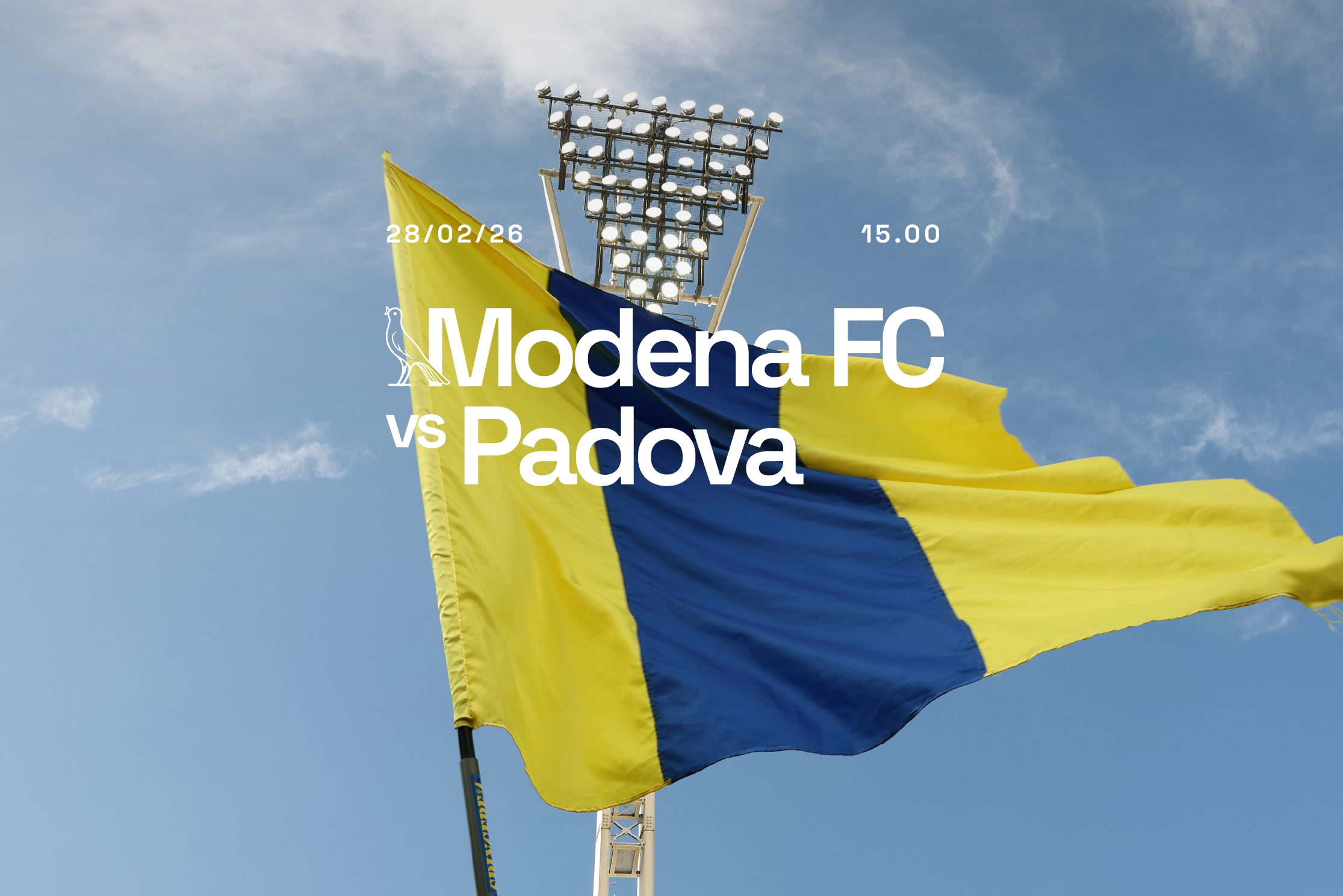 Modena-Padova: Curva Montagnani a 10€, Poltronissima a 15€