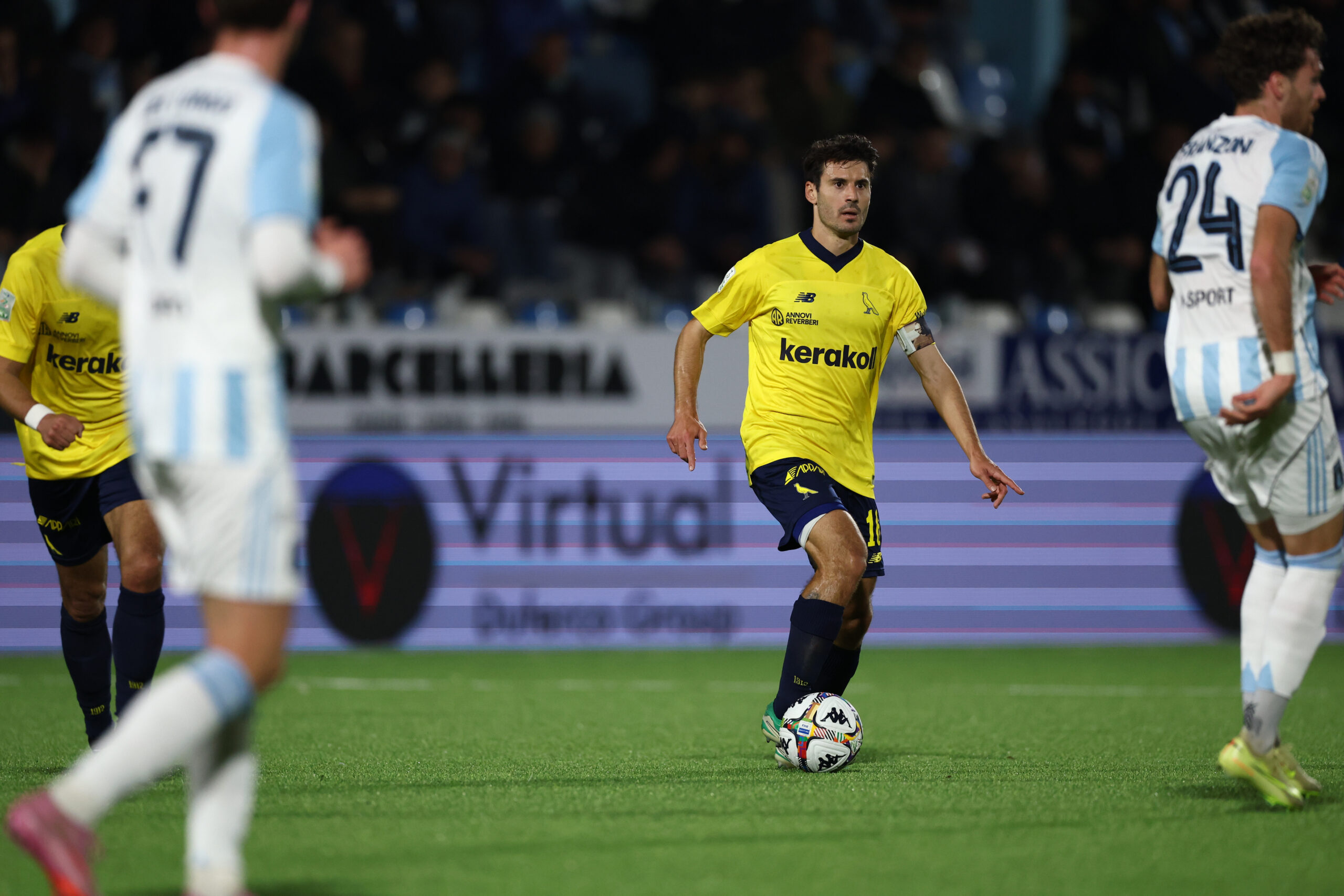 Virtus Entella-Modena 2-1: canarini fermati dai legni Virtus Entella-Modena 2-1: canarini fermati dai legni