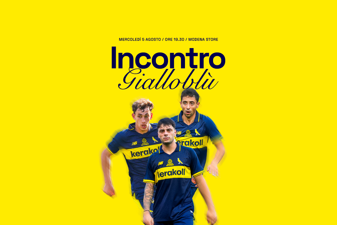 Incontro Gialloblù: mercoledi con Ambrosino, Caso e Stenio al Modena Store Incontro Gialloblù: mercoledi con Ambrosino, Caso e Stenio al Modena Store