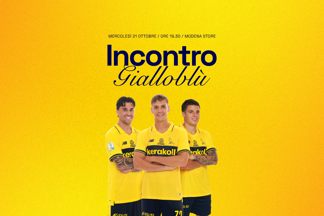 Incontro Gialloblù: mercoledì alle 19:30 Modena Store Incontro Gialloblù: mercoledì alle 19:30 Modena Store